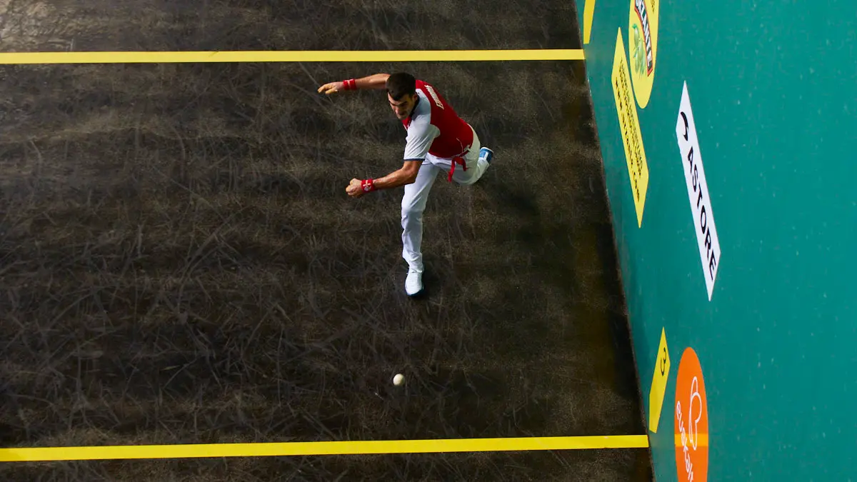 Partido de pelota de la semifinal del Masters Caixabank de parejas entre Ezkurdia-Mariezkurrena II y Jaka-Zabaleta celebrado en el Navarra Arena de Pamplona. IÑIGO ALZUGARAY