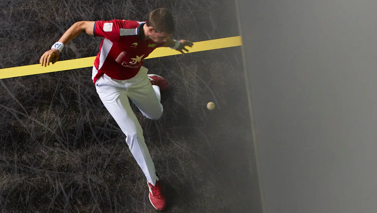 Partido de pelota de la semifinal del Masters Caixabank de parejas entre Ezkurdia-Mariezkurrena II y Jaka-Zabaleta celebrado en el Navarra Arena de Pamplona. IÑIGO ALZUGARAY