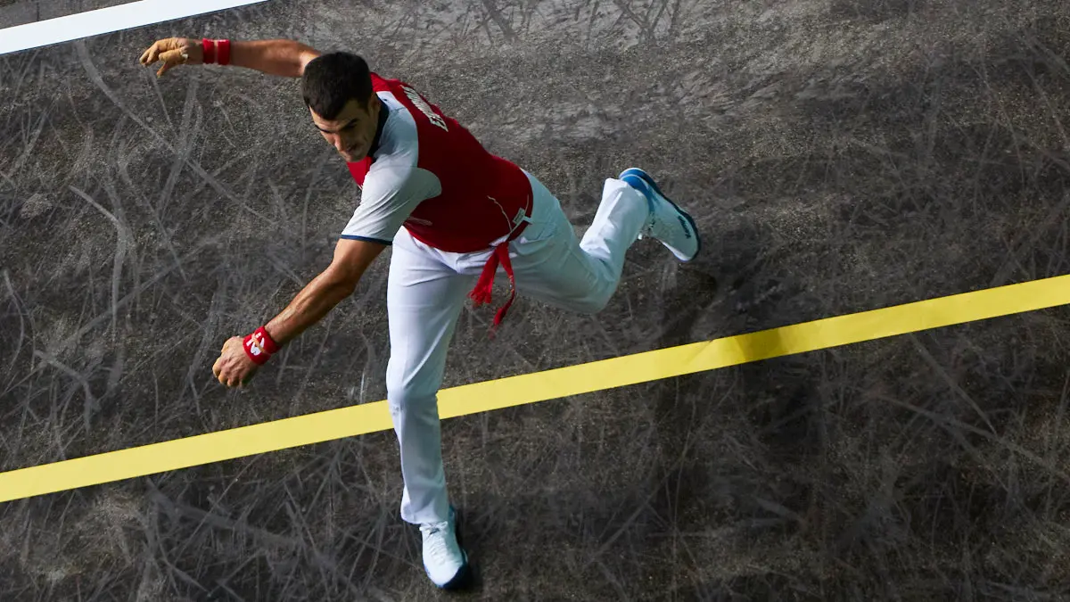 Partido de pelota de la semifinal del Masters Caixabank de parejas entre Ezkurdia-Mariezkurrena II y Jaka-Zabaleta celebrado en el Navarra Arena de Pamplona. IÑIGO ALZUGARAY