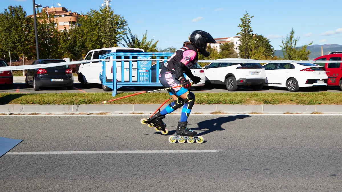 III Trofeo ciudad de Pamplona y Campeonato de España Combinada de patinaje Alpino en línea en la avenida Juan Pablo II de Pamplona. IÑIGO ALZUGARAY
