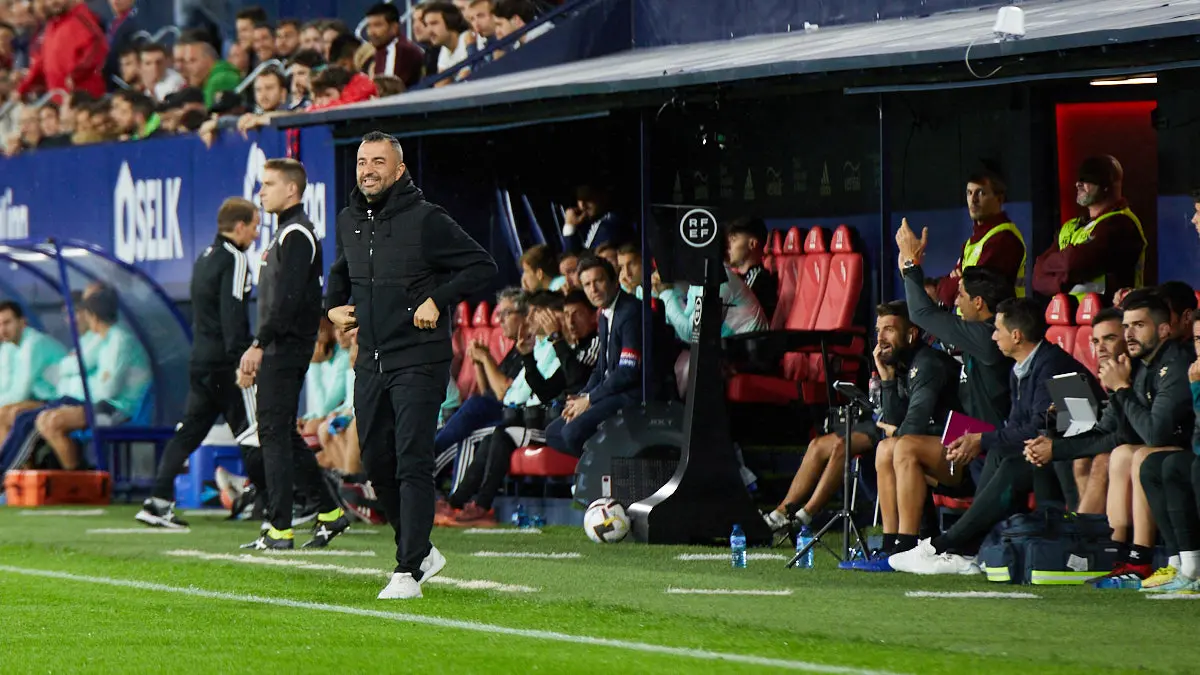 Partido de La Liga Santander entre CA Osasuna y RCD Espanyol disputado en el estadio de El Sadar. IÑIGO ALZUGARAY