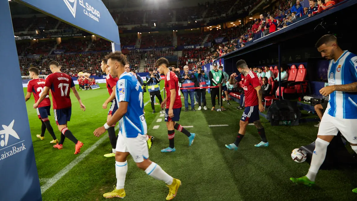 Partido de La Liga Santander entre CA Osasuna y RCD Espanyol disputado en el estadio de El Sadar. IÑIGO ALZUGARAY