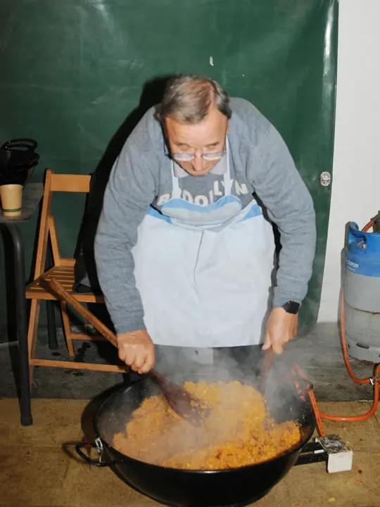 Los socios de la Sociedad Previsión de Caparroso honraron este sábado a su patrón San Andrés. AMAYA LUQUI (18)