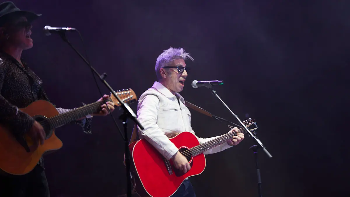 Inicio de la gira ‘Yo fui a EGB’ en el Pabellón Navarra Arena de Pamplona. IÑIGO ALZUGARAY