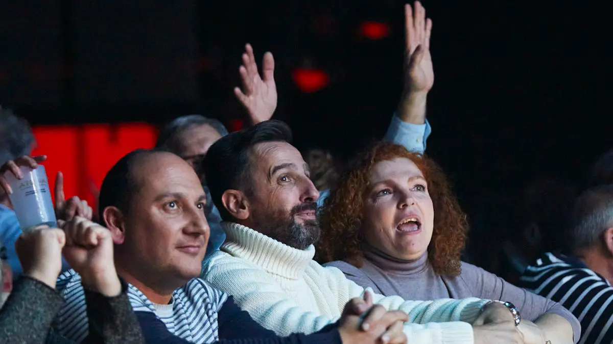 Inicio de la gira ‘Yo fui a EGB’ en el Pabellón Navarra Arena de Pamplona. IÑIGO ALZUGARAY