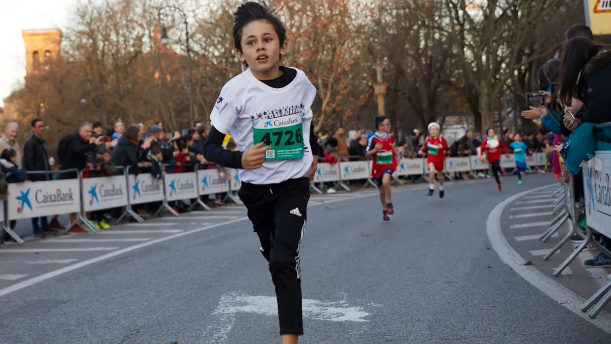 San Silvestre de Pamplona 2022 en categoría Sub 10 Masculino. IÑIGO ALZUGARAY