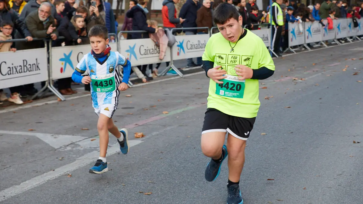 San Silvestre de Pamplona 2022 en categoría Sub 10 Masculino. IÑIGO ALZUGARAY