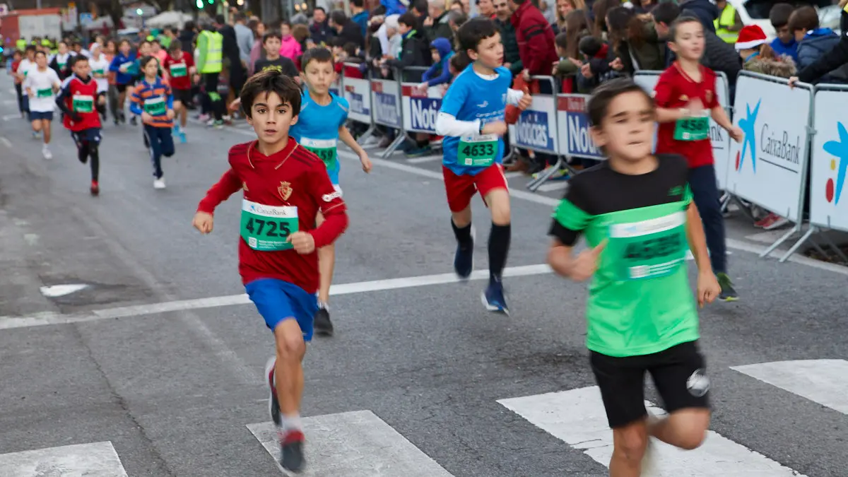 San Silvestre de Pamplona 2022 en categoría Sub 12 Masculino. IÑIGO ALZUGARAY