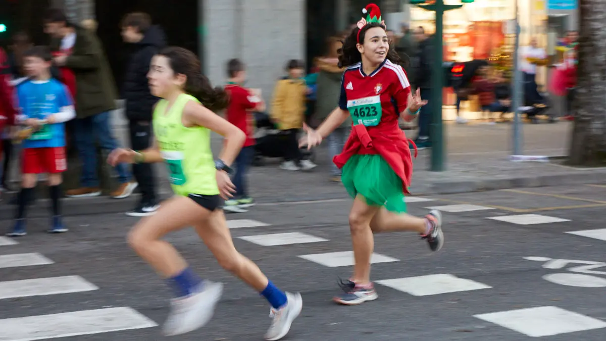 San Silvestre de Pamplona 2022 en categoría Sub 12 Masculino. IÑIGO ALZUGARAY