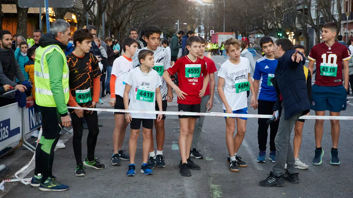 San Silvestre de Pamplona 2022 en categoría Sub 14 Masculino. IÑIGO ALZUGARAY