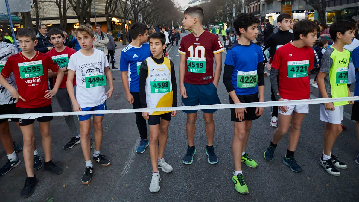 San Silvestre de Pamplona 2022 en categoría Sub 14 Masculino. IÑIGO ALZUGARAY