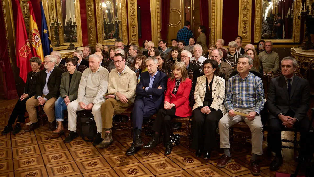 Acto de reconocimiento a las personas que durante 2022 han donado a la Comunidad foral objetos de valor histórico con destino a sus museos y archivos, u otro tipo de bienes significativos. PABLO LASAOSA