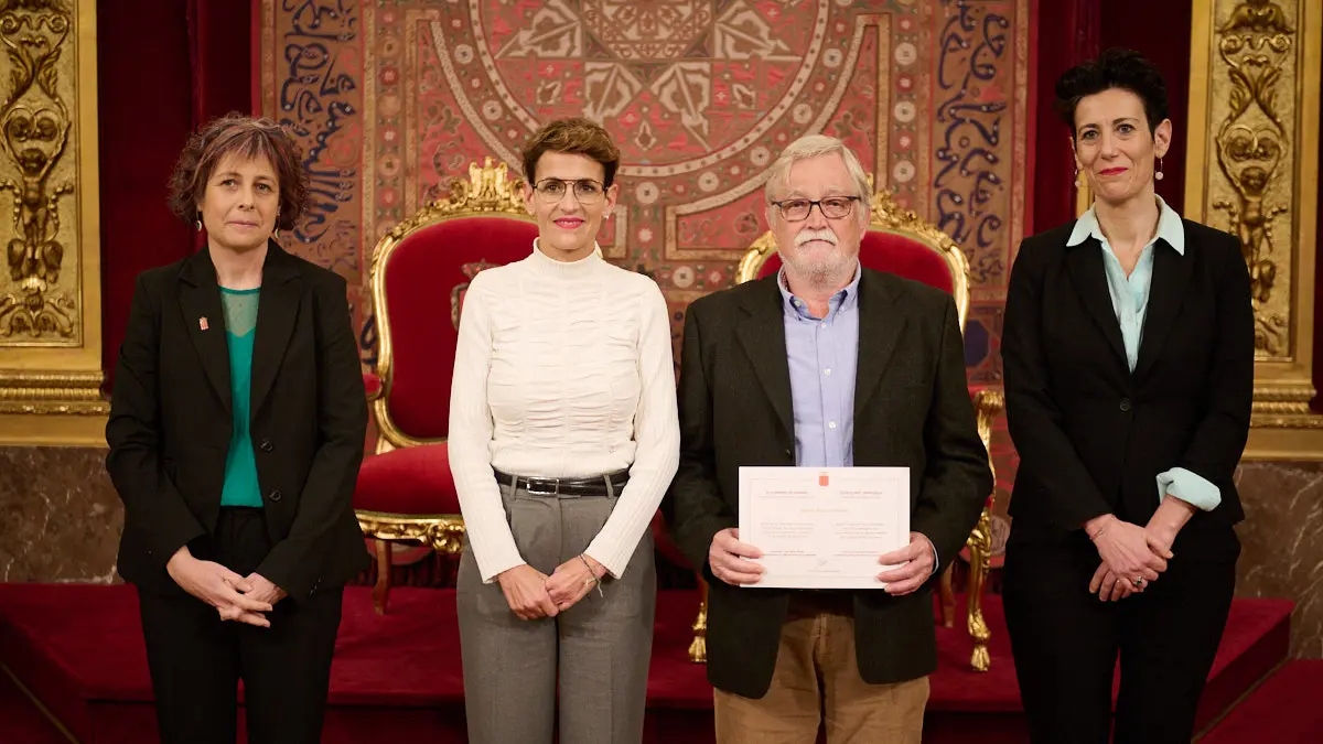 Acto de reconocimiento a las personas que durante 2022 han donado a la Comunidad foral objetos de valor histórico con destino a sus museos y archivos, u otro tipo de bienes significativos. PABLO LASAOSA