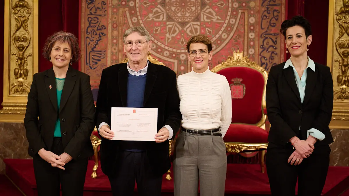 Acto de reconocimiento a las personas que durante 2022 han donado a la Comunidad foral objetos de valor histórico con destino a sus museos y archivos, u otro tipo de bienes significativos. PABLO LASAOSA