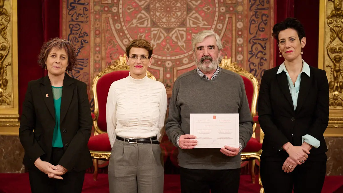 Acto de reconocimiento a las personas que durante 2022 han donado a la Comunidad foral objetos de valor histórico con destino a sus museos y archivos, u otro tipo de bienes significativos. PABLO LASAOSA
