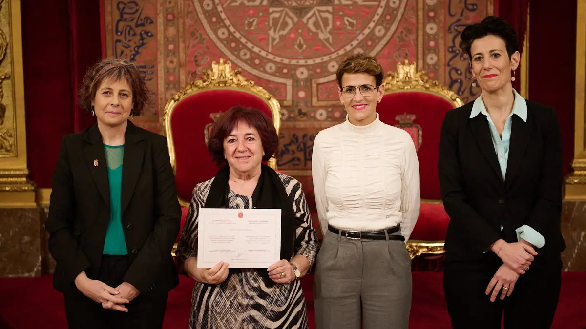 Acto de reconocimiento a las personas que durante 2022 han donado a la Comunidad foral objetos de valor histórico con destino a sus museos y archivos, u otro tipo de bienes significativos. PABLO LASAOSA