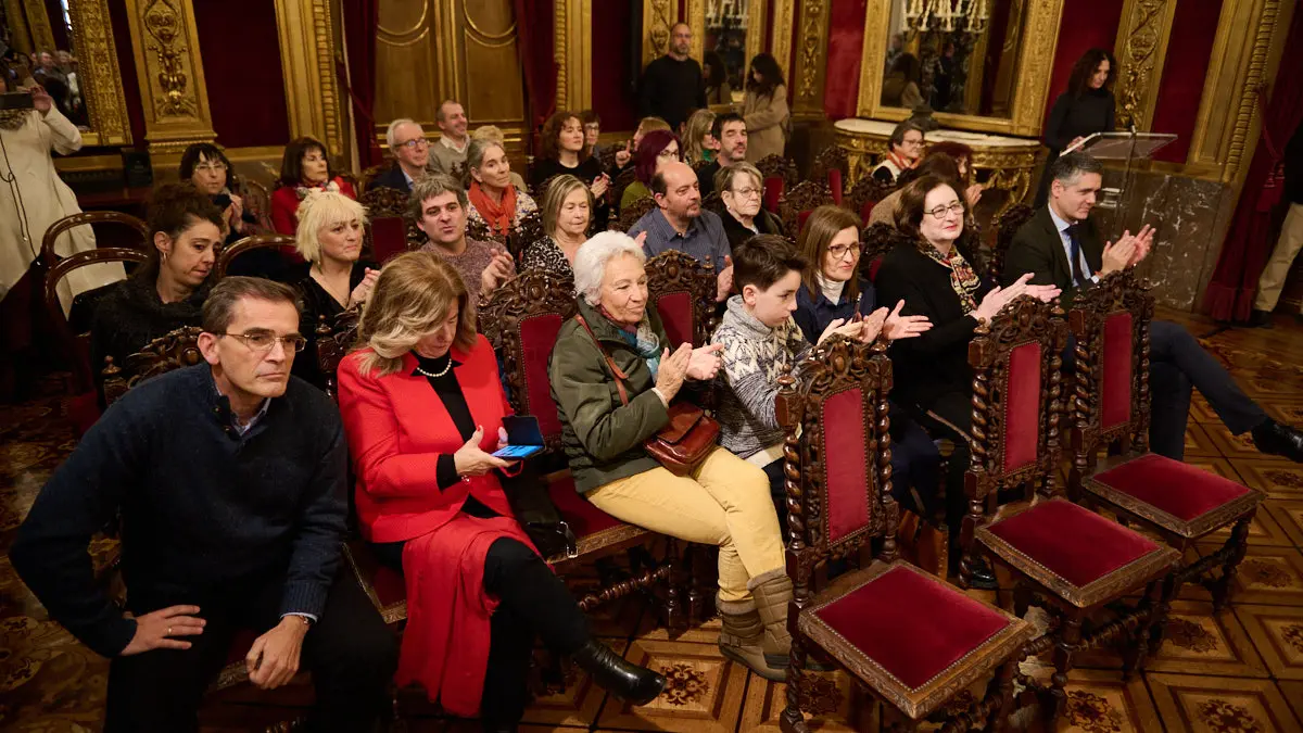 Acto de reconocimiento a las personas que durante 2022 han donado a la Comunidad foral objetos de valor histórico con destino a sus museos y archivos, u otro tipo de bienes significativos. PABLO LASAOSA