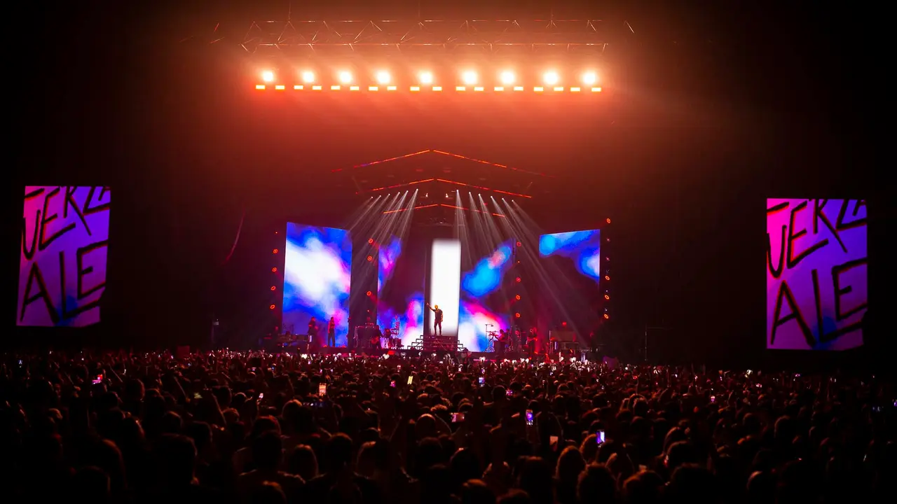 Concierto de Alejandro Sanz en el Navarra Arena de Pamplona dentro de su gira Sanz en Vivo. JASMINA AHMETSPAHIC