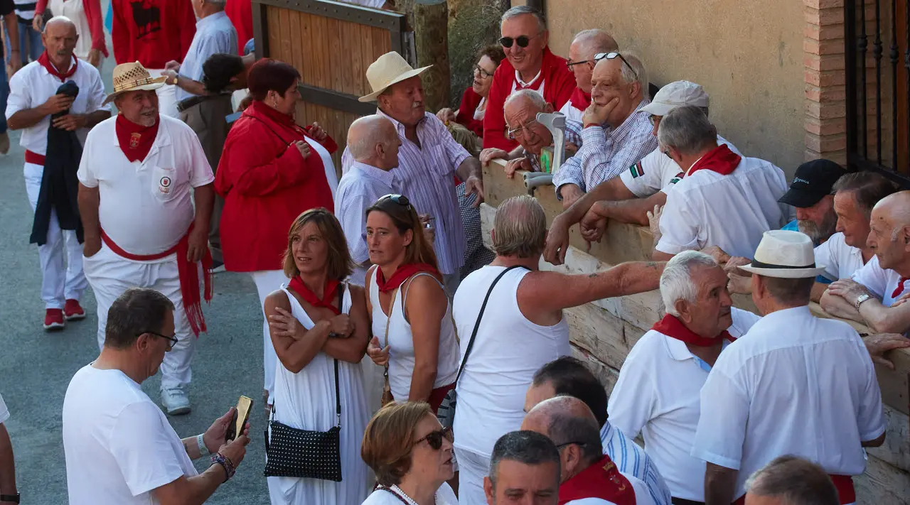 Tercer encierro del Pilón de Falces 2023. IÑIGO ALZUGARAY