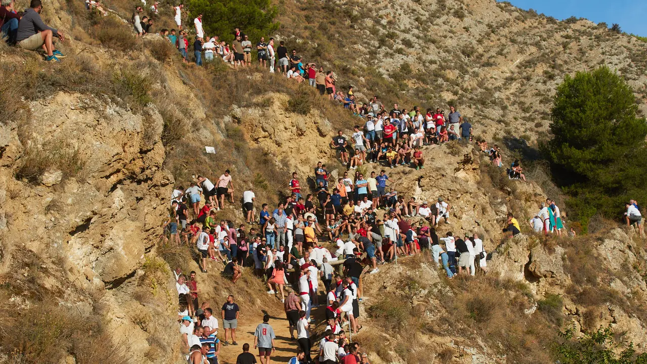 Tercer encierro del Pilón de Falces 2023. IÑIGO ALZUGARAY