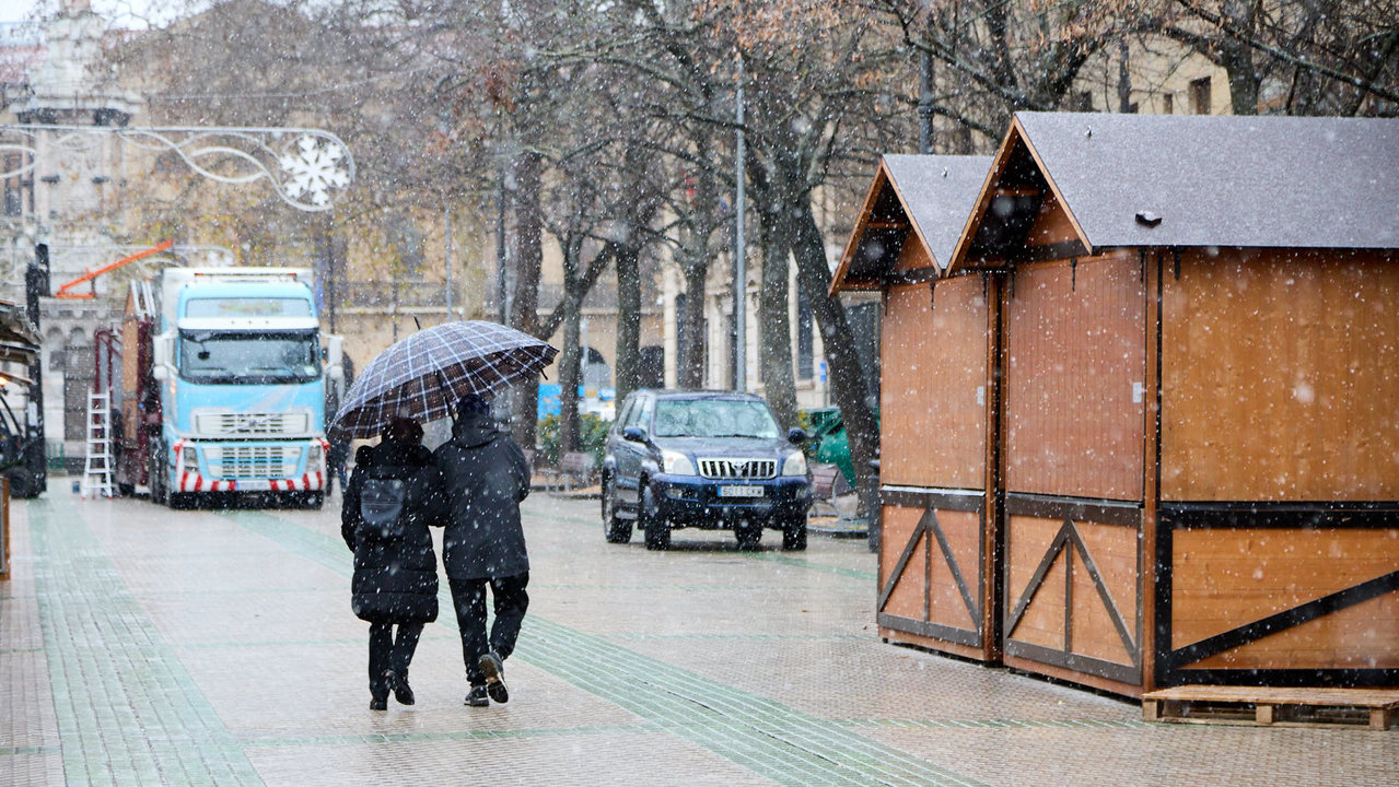 Fotos de la nevada en Pamplona: Las bellas estampas de la nieve