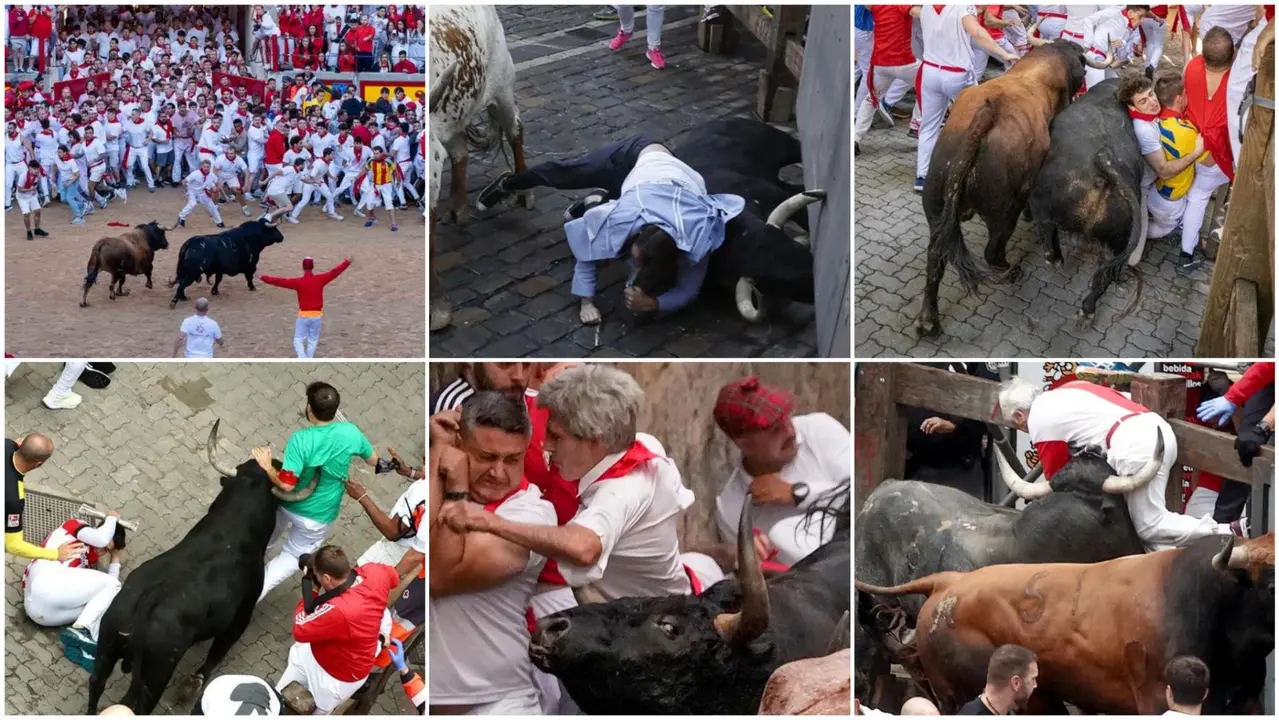 Algunos de los momentos m&aacute;s emocionantes que dejan los encierros de San Ferm&iacute;n 2024 en Pamplona.