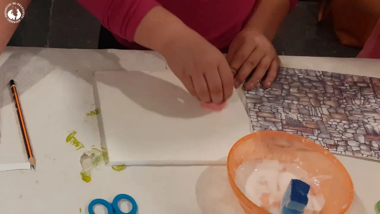 Talleres infantiles de Belenismo en Baluarte. ASOCIACIÓN DE BELENISTAS DE PAMPLONA