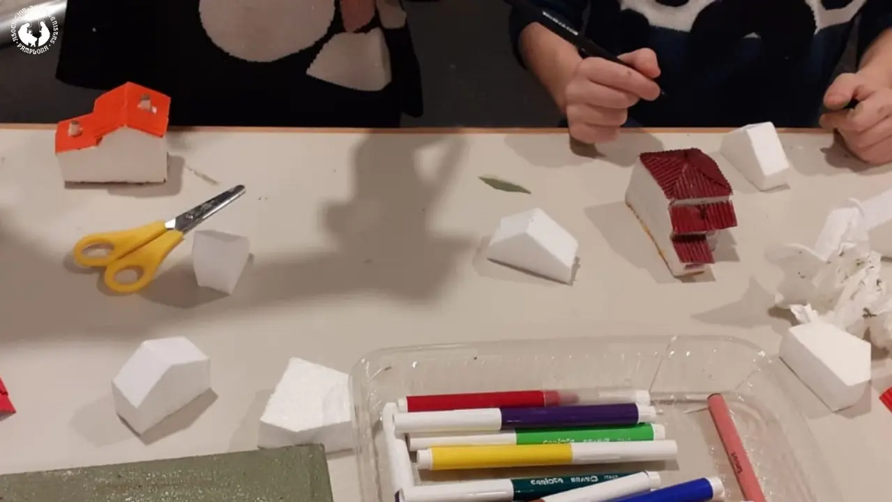 Talleres infantiles de Belenismo en Baluarte. ASOCIACIÓN DE BELENISTAS DE PAMPLONA