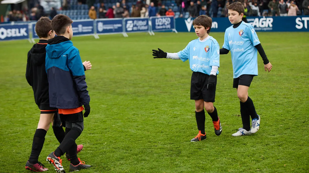 Final del XLII Torneo Interescolar de Osasuna en categoría alevín mixto disputado en las instalaciones de Tajonar. IÑIGO ALZUGARAY