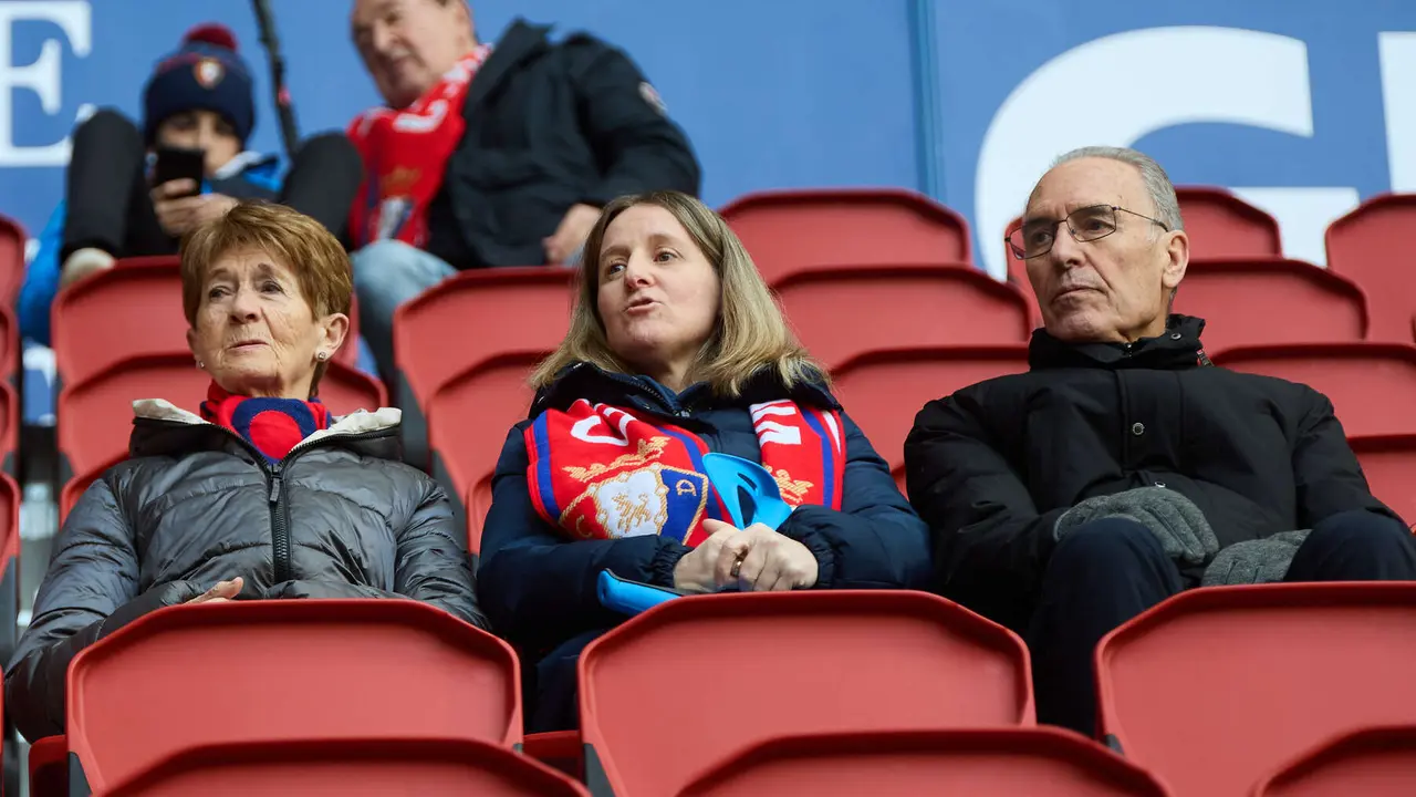 La grada del estadio de El Sadar durante el partido de La Liga EA Sports entre CA Osasuna y Getafe CF disputado en Pamplona. IÑIGO ALZUGARAY
