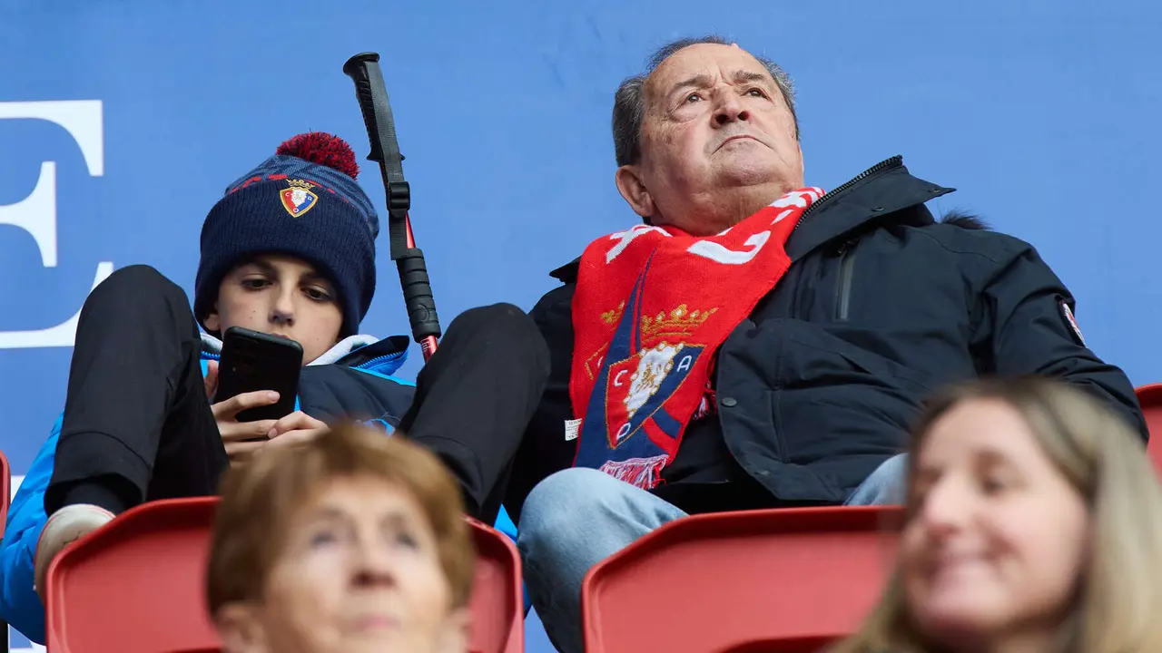 La grada del estadio de El Sadar durante el partido de La Liga EA Sports entre CA Osasuna y Getafe CF disputado en Pamplona. IÑIGO ALZUGARAY
