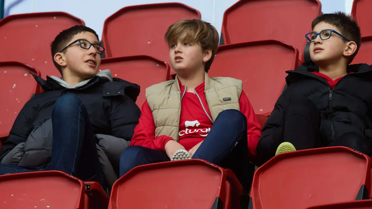 La grada del estadio de El Sadar durante el partido de La Liga EA Sports entre CA Osasuna y Getafe CF disputado en Pamplona. IÑIGO ALZUGARAY