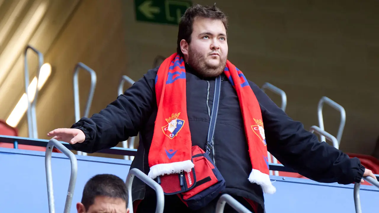 La grada del estadio de El Sadar durante el partido de La Liga EA Sports entre CA Osasuna y Getafe CF disputado en Pamplona. IÑIGO ALZUGARAY