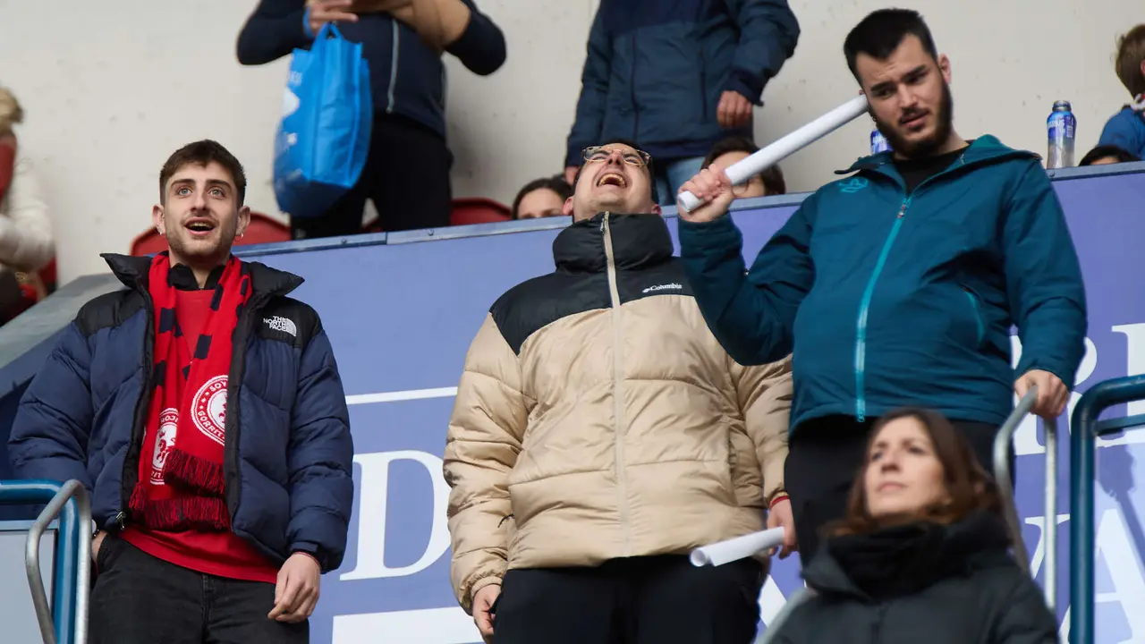 La grada del estadio de El Sadar durante el partido de La Liga EA Sports entre CA Osasuna y Getafe CF disputado en Pamplona. IÑIGO ALZUGARAY