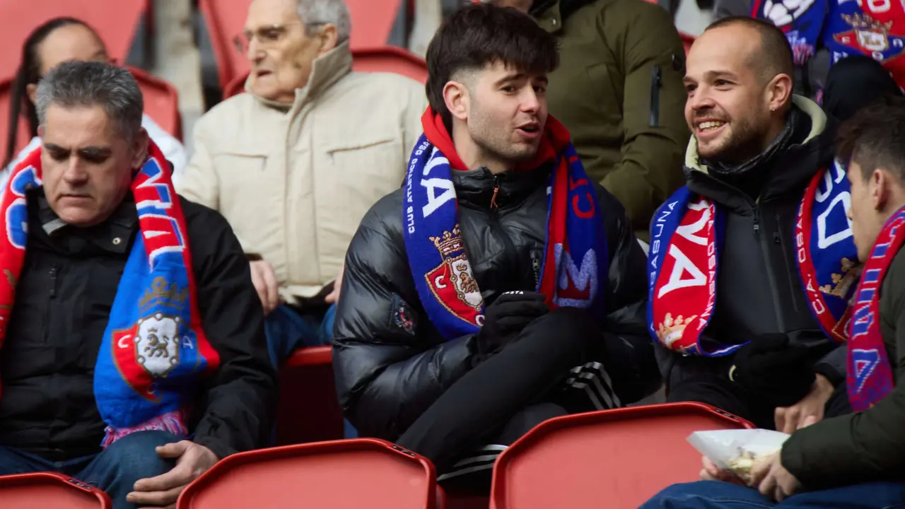 La grada del estadio de El Sadar durante el partido de La Liga EA Sports entre CA Osasuna y Getafe CF disputado en Pamplona. IÑIGO ALZUGARAY