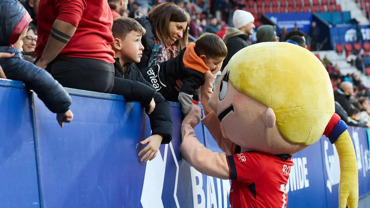 La grada del estadio de El Sadar durante el partido de La Liga EA Sports entre CA Osasuna y Getafe CF disputado en Pamplona. IÑIGO ALZUGARAY