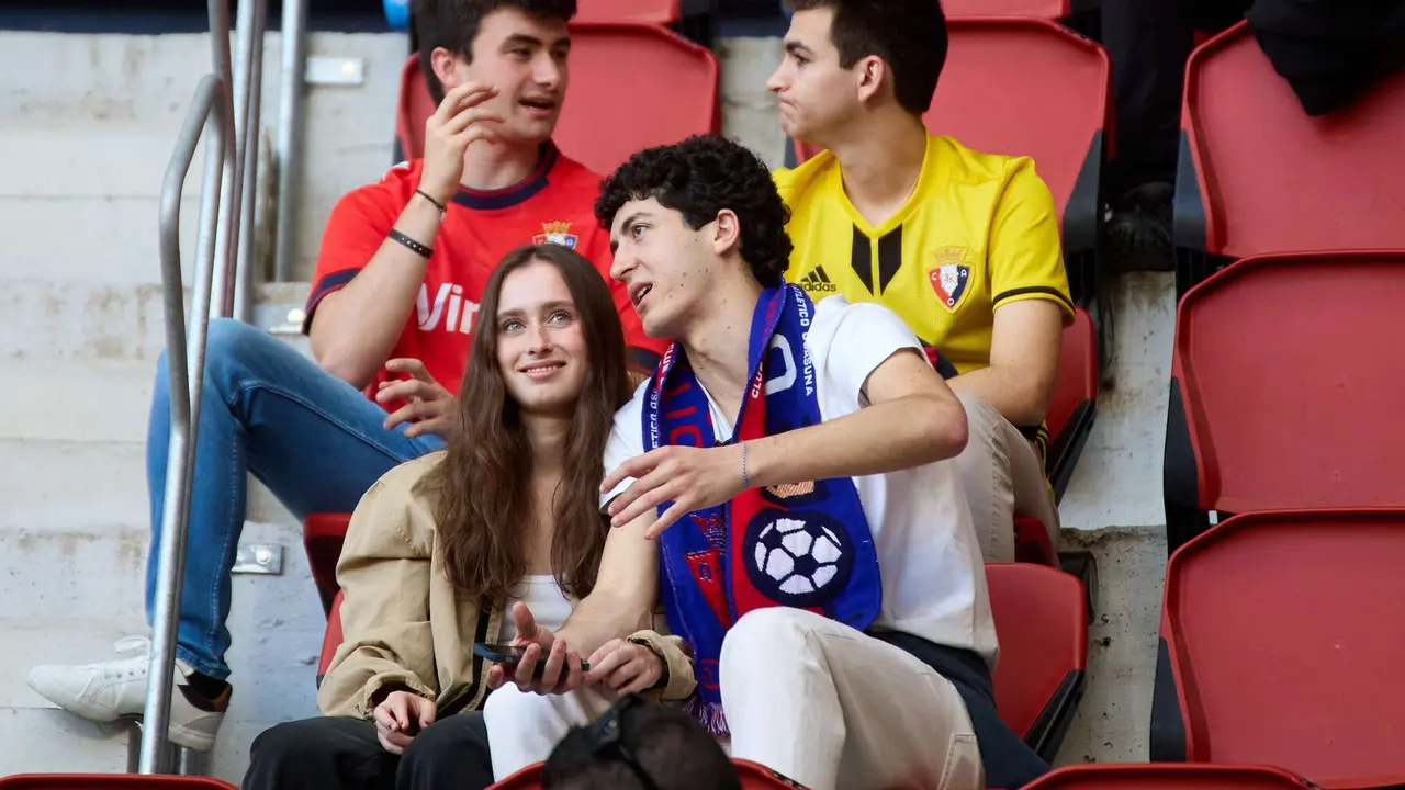 La grada del estadio de El Sadar durante el partido de La Liga EA Sports entre CA Osasuna y Sevilla FC disputado en Pamplona. IÑIGO ALZUGARAY