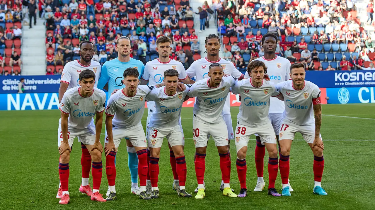 Partido de La Liga EA Sports entre CA Osasuna y Sevilla FC disputado en el estadio de El Sadar en Pamplona. IÑIGO ALZUGARAY