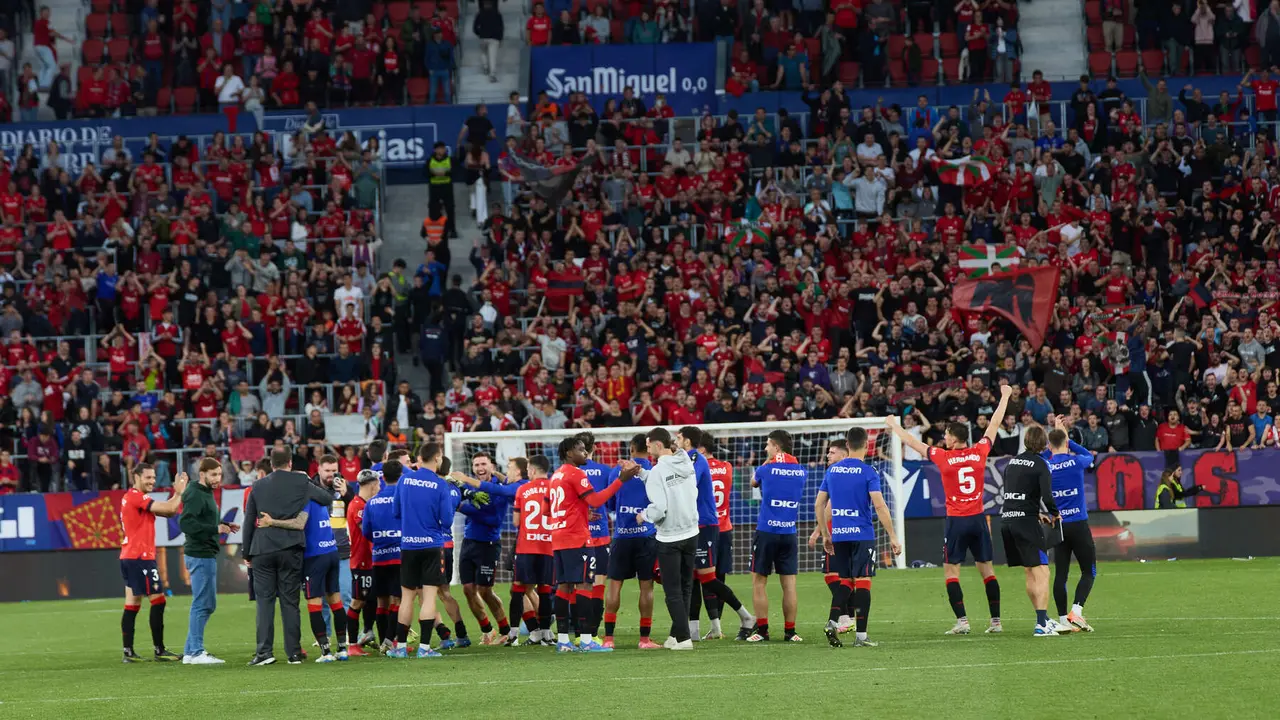 Partido de La Liga EA Sports entre CA Osasuna y Sevilla FC disputado en el estadio de El Sadar en Pamplona. IÑIGO ALZUGARAY