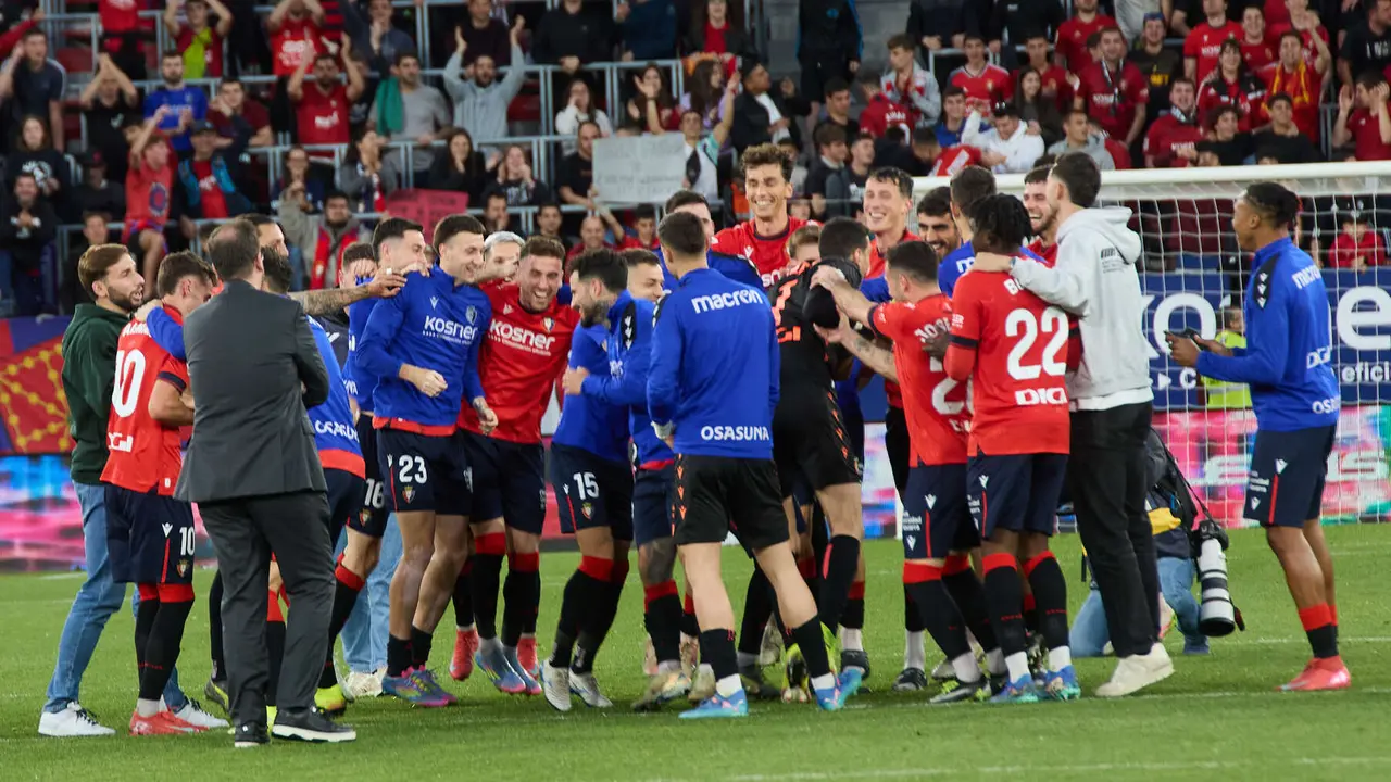 Partido de La Liga EA Sports entre CA Osasuna y Sevilla FC disputado en el estadio de El Sadar en Pamplona. IÑIGO ALZUGARAY