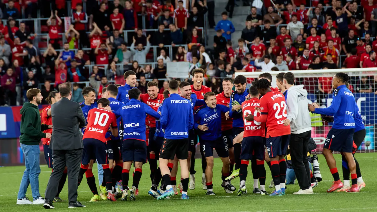 Partido de La Liga EA Sports entre CA Osasuna y Sevilla FC disputado en el estadio de El Sadar en Pamplona. IÑIGO ALZUGARAY