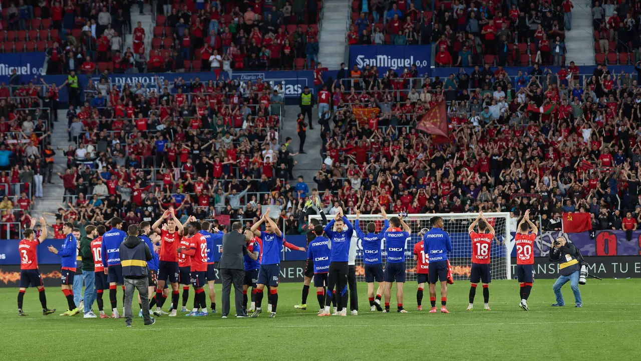 Partido de La Liga EA Sports entre CA Osasuna y Sevilla FC disputado en el estadio de El Sadar en Pamplona. IÑIGO ALZUGARAY