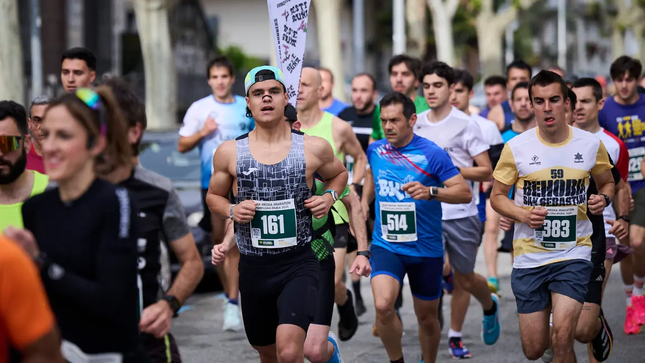 41 Media Maratón de Pamplona con la participación de más de mil personas. PABLO LASAOSA