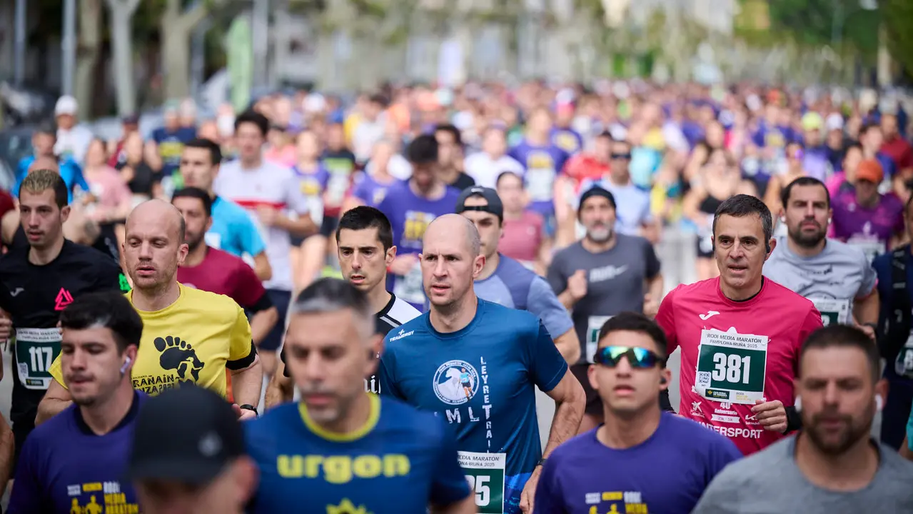 41 Media Maratón de Pamplona con la participación de más de mil personas. PABLO LASAOSA