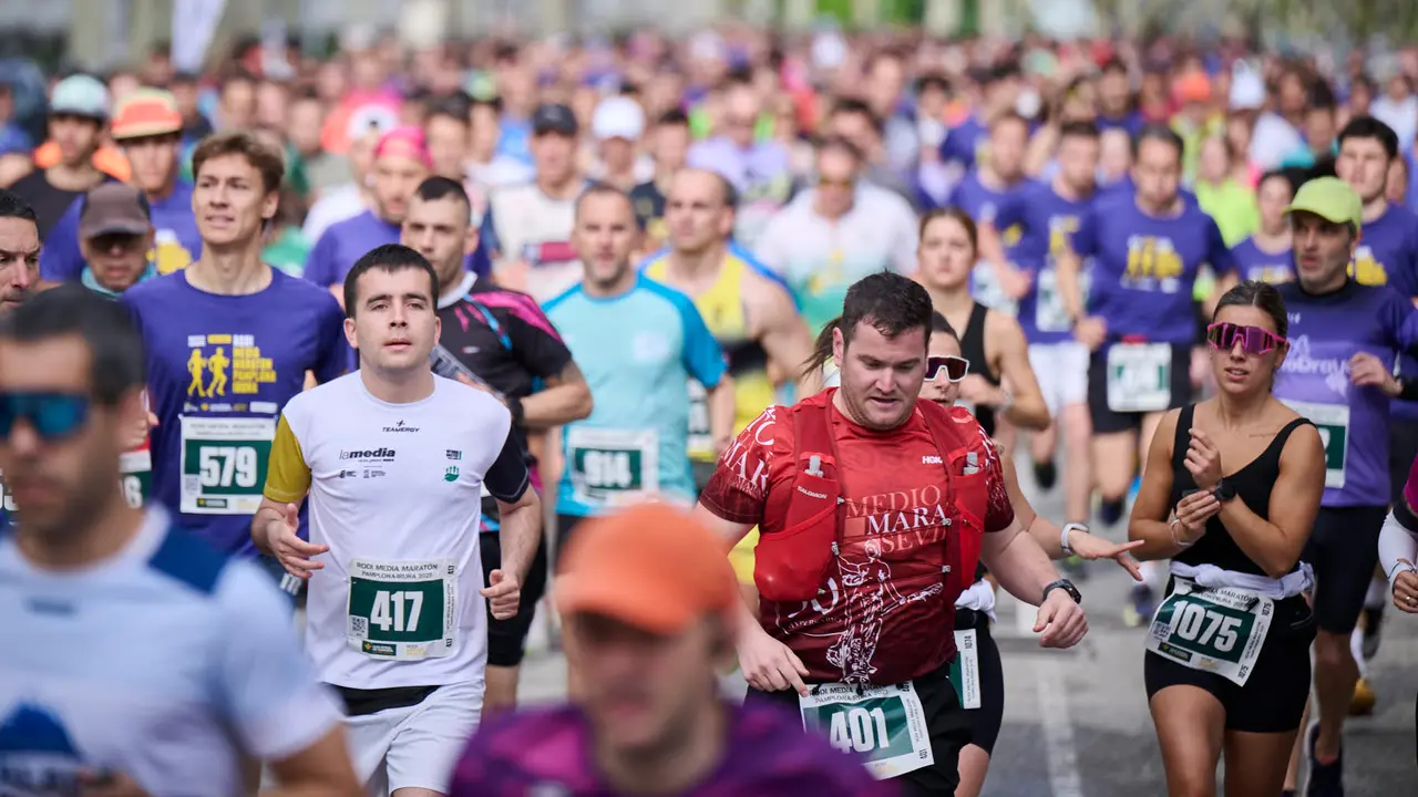 41 Media Maratón de Pamplona con la participación de más de mil personas. PABLO LASAOSA