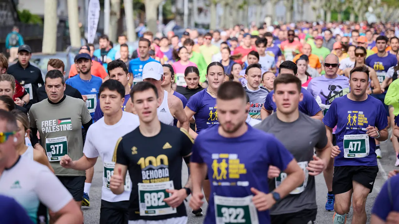 41 Media Maratón de Pamplona con la participación de más de mil personas. PABLO LASAOSA