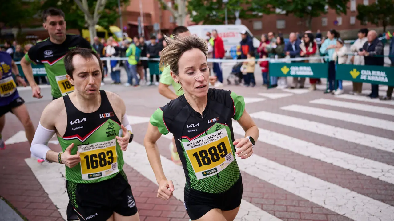 Carrera de 5 kilómetros de la 41 Media Maratón de Pamplona. PABLO LASAOSA