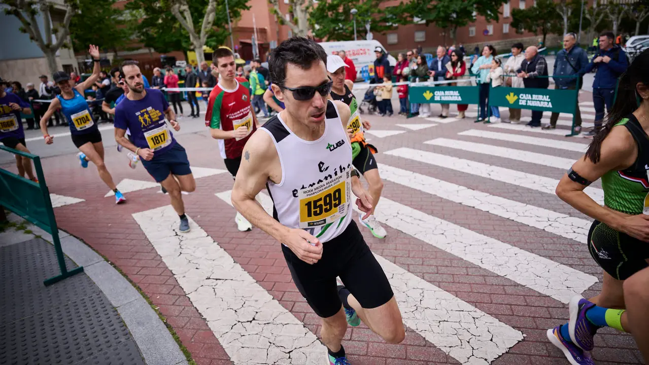 Carrera de 5 kilómetros de la 41 Media Maratón de Pamplona. PABLO LASAOSA