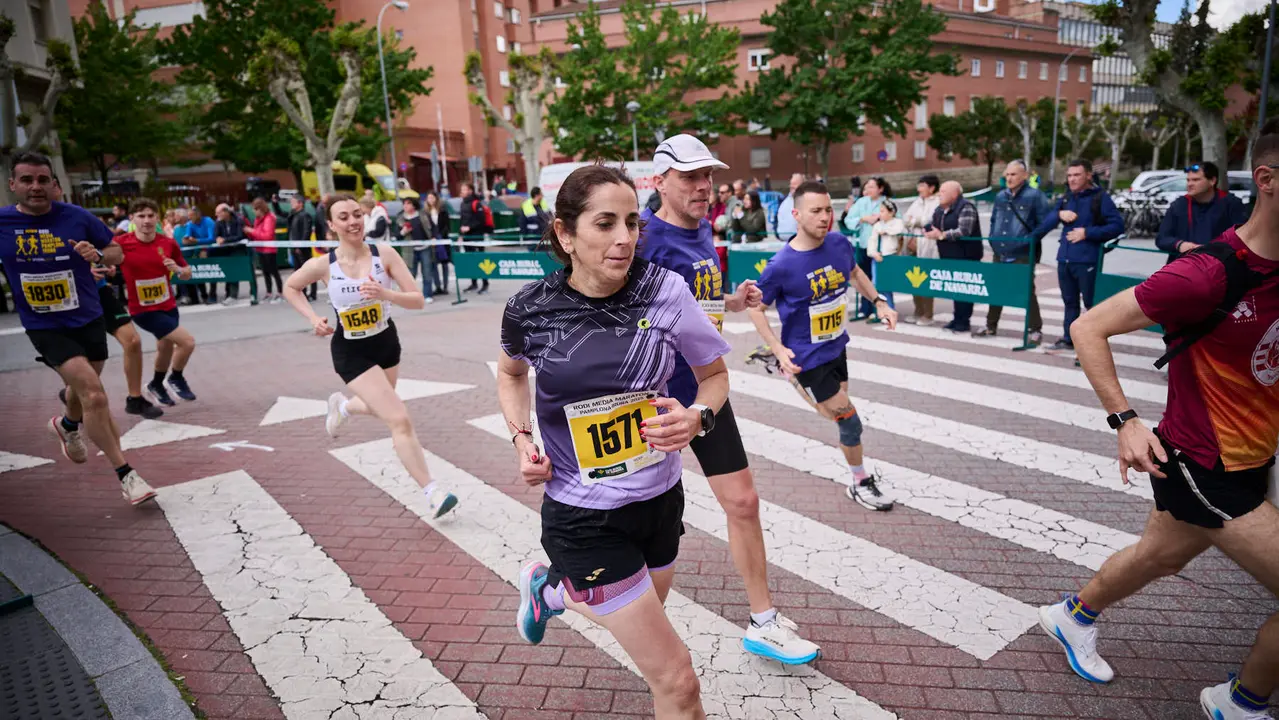 Carrera de 5 kilómetros de la 41 Media Maratón de Pamplona. PABLO LASAOSA