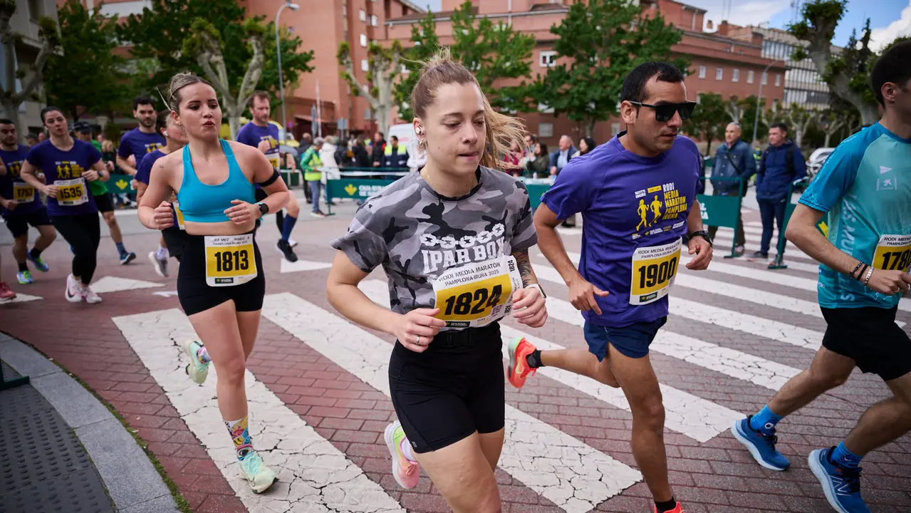Carrera de 5 kilómetros de la 41 Media Maratón de Pamplona. PABLO LASAOSA
